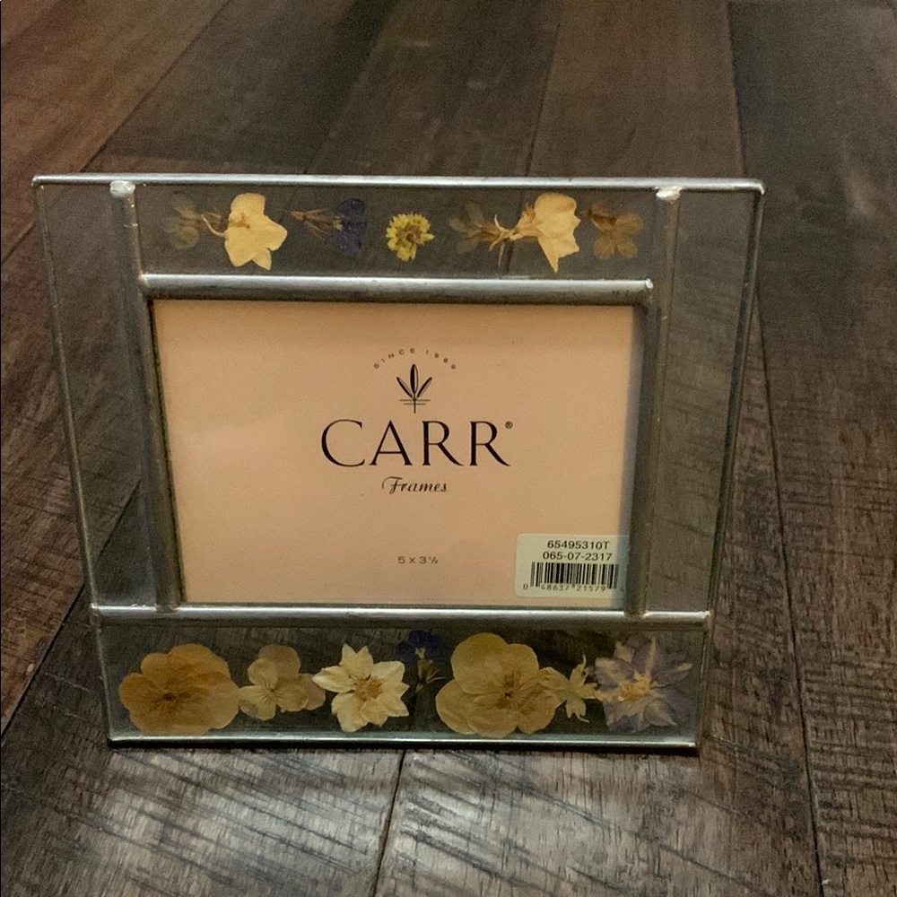 CARR Floral Glass Picture Frame